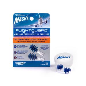 Mack's Flightguard Airplane Earplugs Ear Plugs Pressure Relief