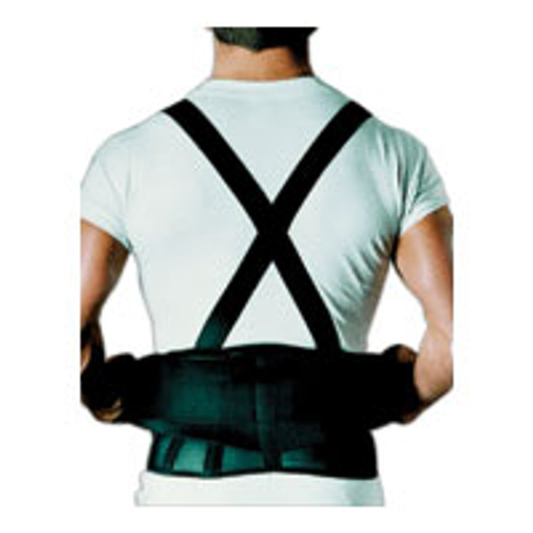 Sport Aid Back Belt With Suspenders Black Medium Large
