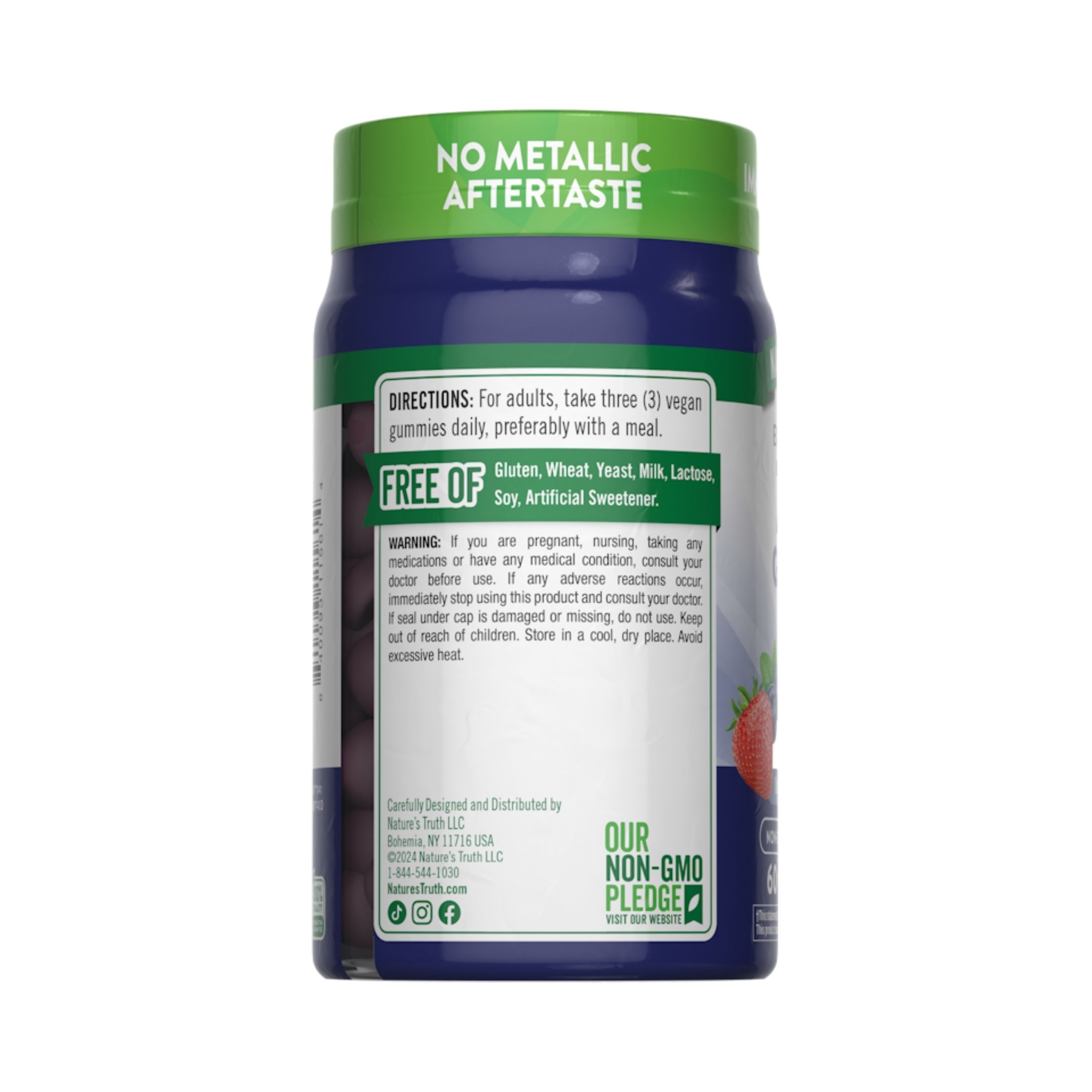 Nature's Truth Zinc, Extra Strength, 50 Mg, Gummies, Natural Mixed Berry Flavor