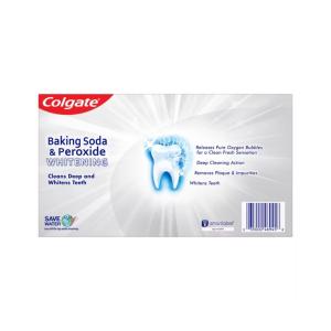 Colgate Brisk Mint Fluoride Toothpaste, Anticavity, Whitening, Baking Soda & Peroxide, Paste