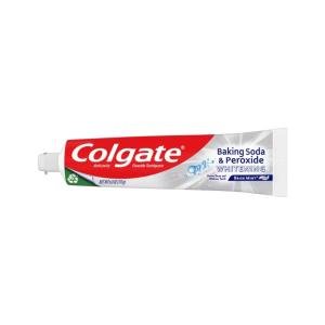 Colgate Brisk Mint Fluoride Toothpaste, Anticavity, Whitening, Baking Soda & Peroxide, Paste