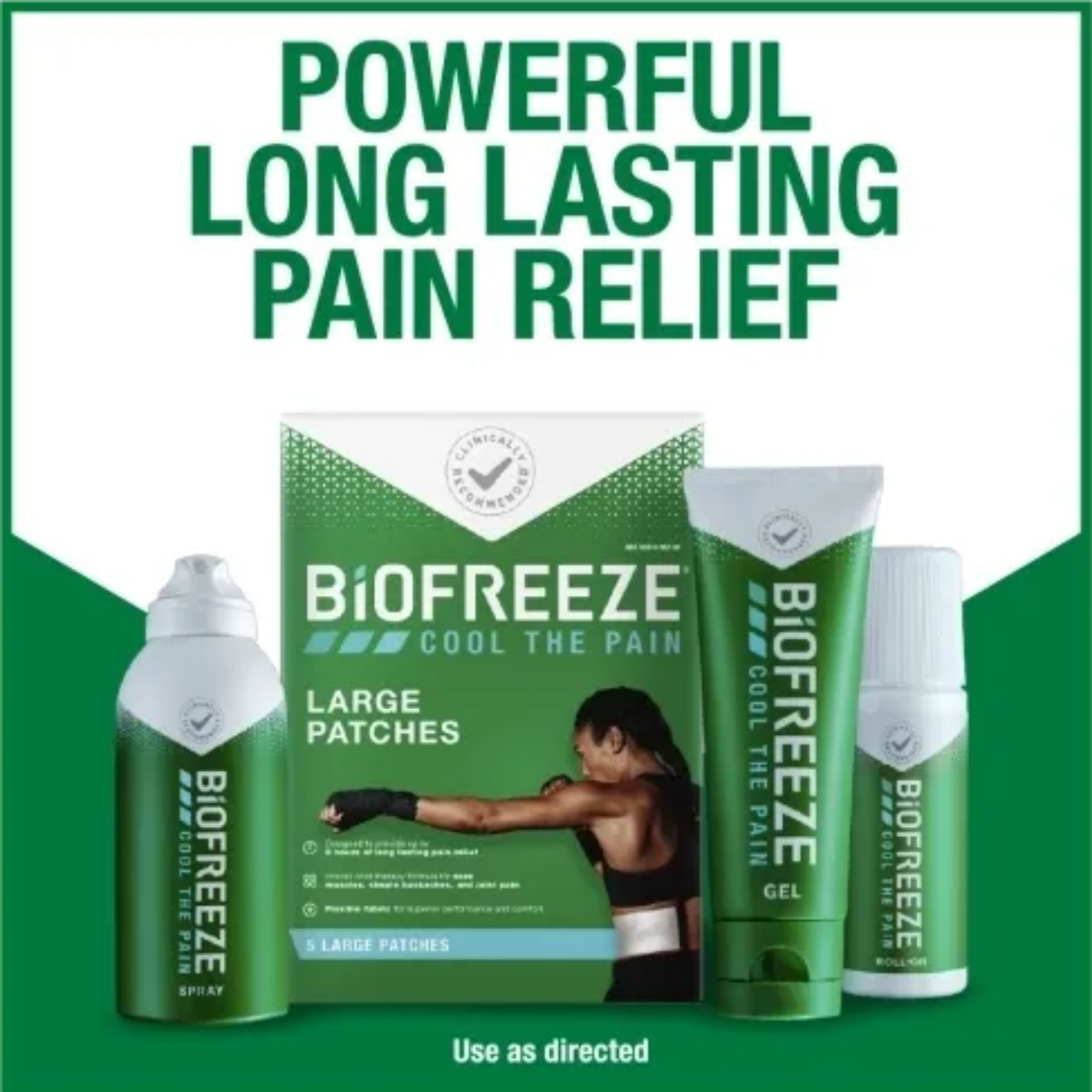 Biofreeze Menthol Pain Relief Colorless Gel, 3 Fl Oz