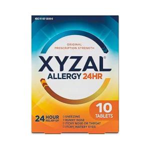 Xyzal Tablets 5 Mg Prescription Strength Original Allergy 24 Hr