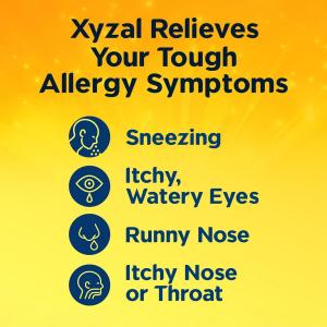 Xyzal Tablets 5 Mg Prescription Strength Original Allergy 24 Hr