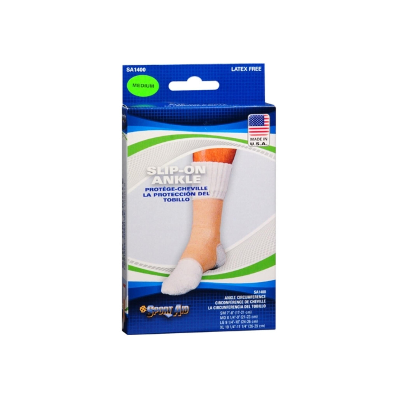 Sport Aid Slip-on Ankle Support Large 9-1/4 -10