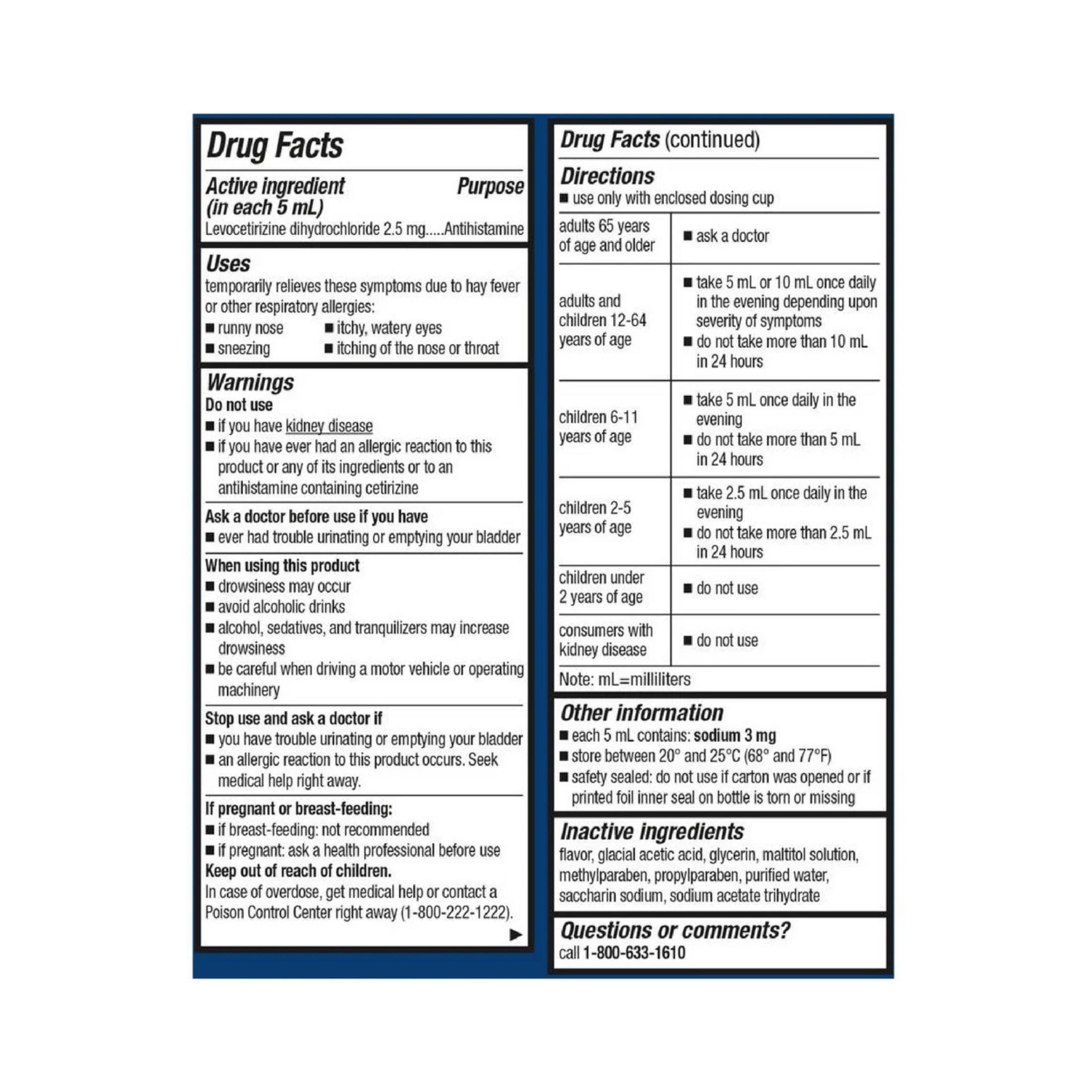 Xyzal Allergy, Children's, 24 Hr, Bubble Gum Flavor, Liquid 5 Fl Oz