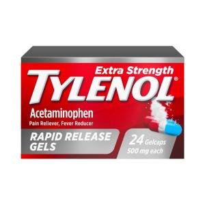 Tylenol Extra Strength Acetaminophen Rapid Release Gels For Adults, 500 Mg