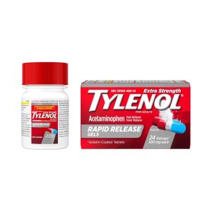 Tylenol Extra Strength Acetaminophen Rapid Release Gels For Adults, 500 Mg