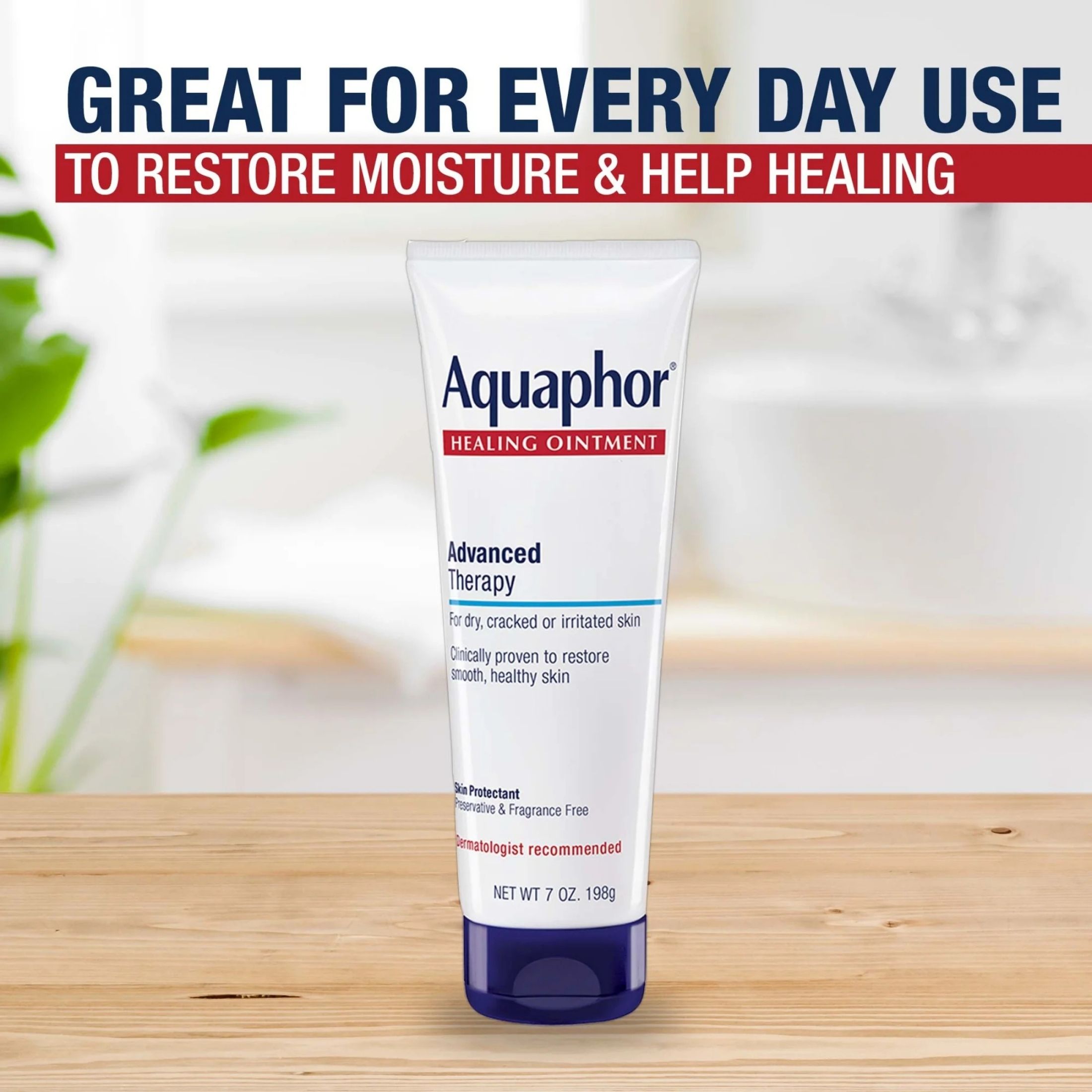 Aquaphor Advanced Therapy Healing Ointment Skin Protectant Tube