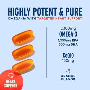 Oceanblue Omega-3 2100 With CoQ10 Natural Orange Flavor