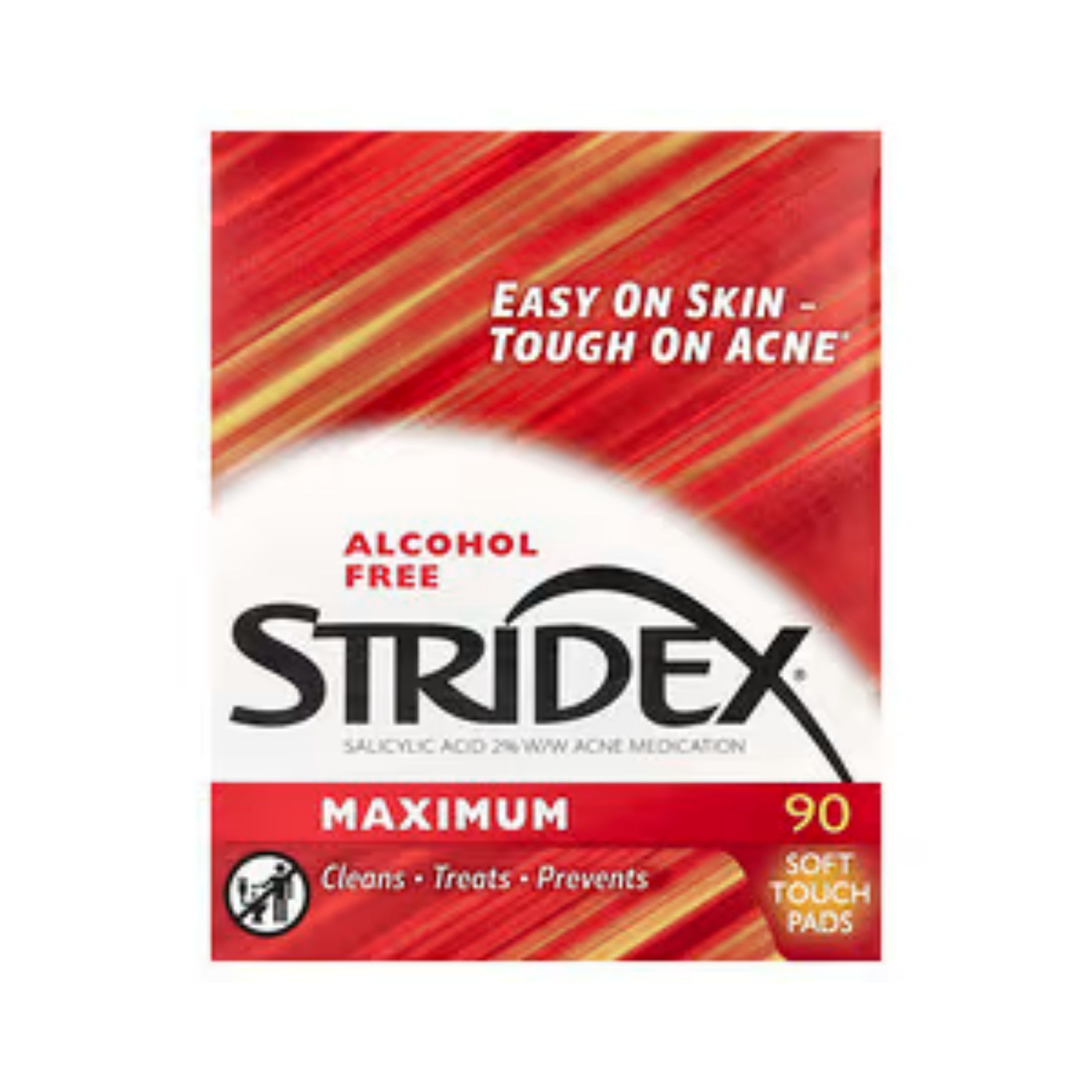 Stridex Alcohol Free Maximum Acne Medication Soft Touch Pads