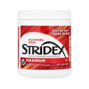 Stridex Alcohol Free Maximum Acne Medication Soft Touch Pads