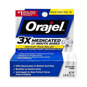 Orajel Mouth Sore Pain Relief Gel, 0.18 Oz