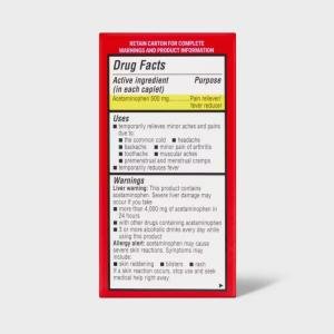 Up&up Acetaminophen Extra Strength Pain Reliever & Fever Reducer Caplets