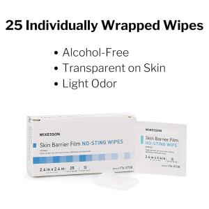 McKesson Skin Barrier Wipe Count Of 25