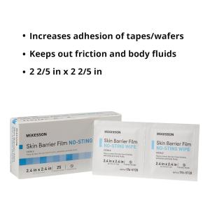 McKesson Skin Barrier Wipe Count Of 25
