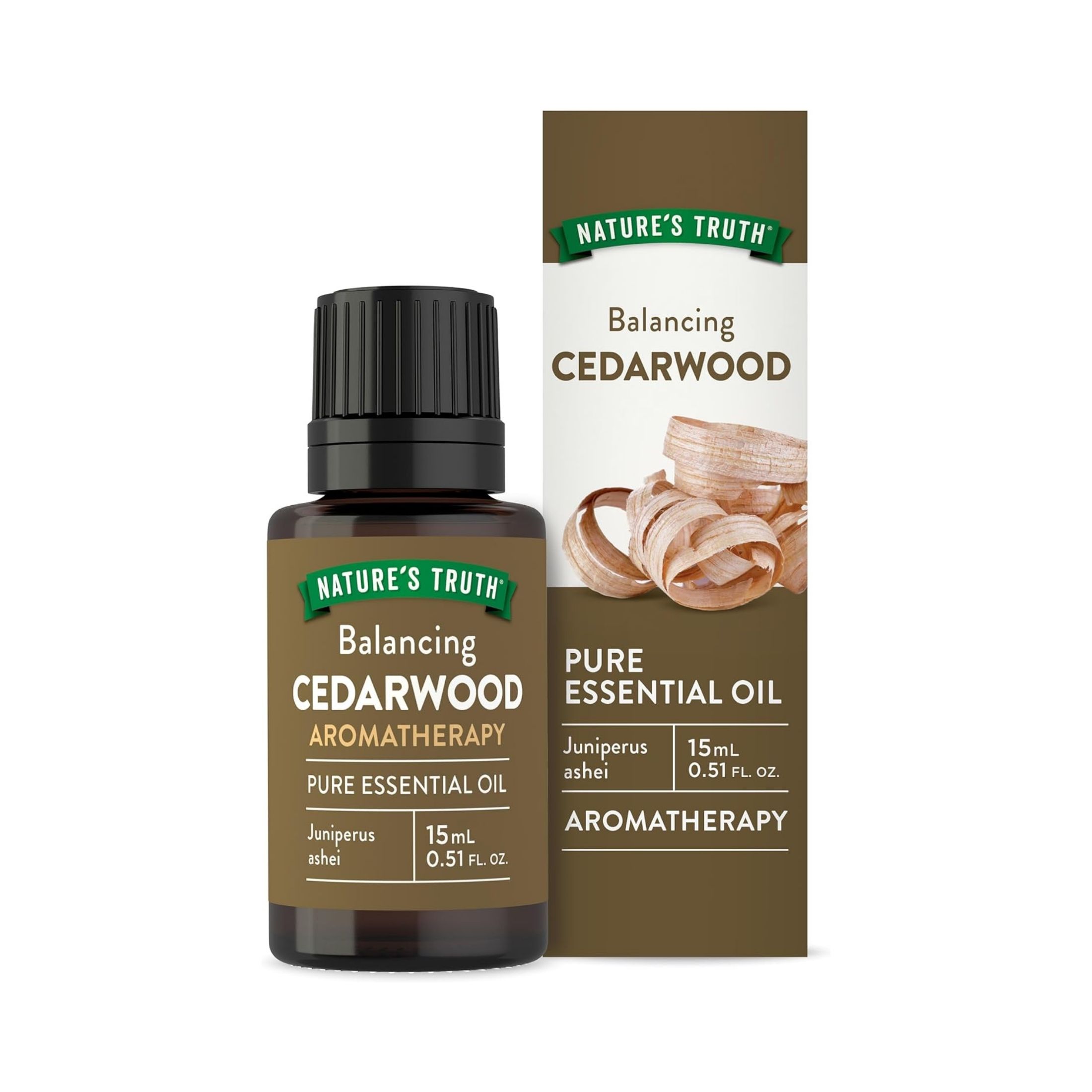 Nature's Truth Essential Oil, Pure, Cedarwood, Balancing 0.51 Fl Oz