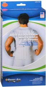 Sportaid Sport Aid Duo-Adjustable Back Support, XL, White