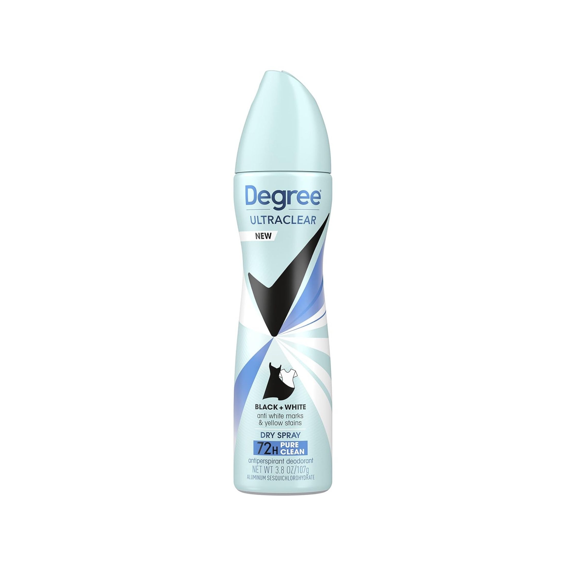 Degree UltraClear Dry Spray Black + White Pure Clean Antiperspirant Deodorant - 3.8oz