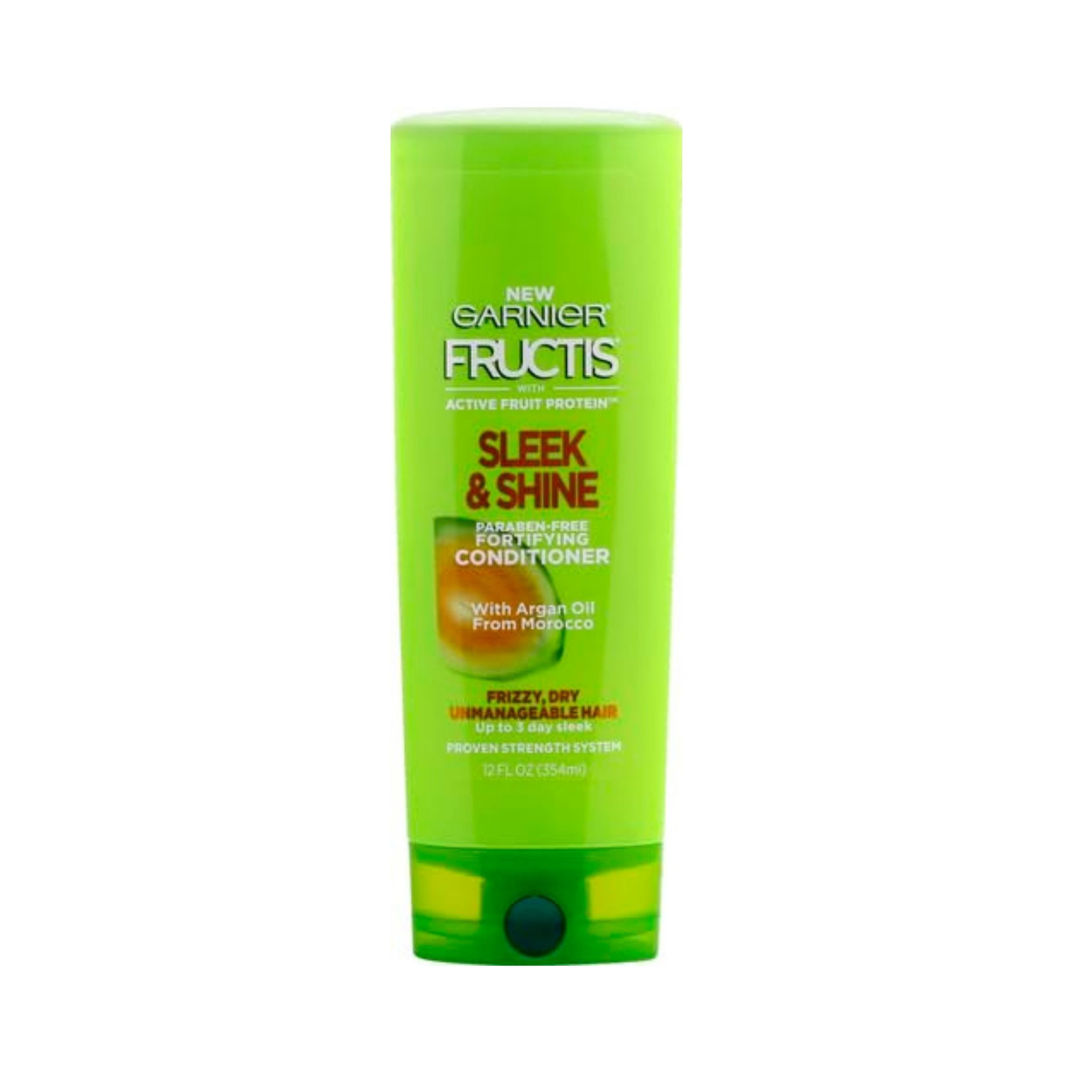 Fructis Garnier Sleek & Shine Conditioner, Frizzy, Dry, Unmanageable Hair, 12 Fl. Oz