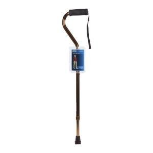 Drive Medical Foam Grip Offset Handle Bronze Walking Cane