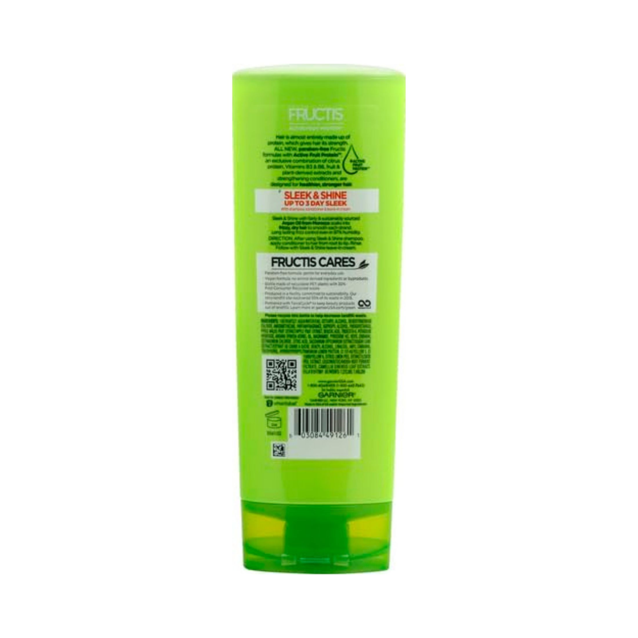 Fructis Garnier Sleek & Shine Conditioner, Frizzy, Dry, Unmanageable Hair, 12 Fl. Oz