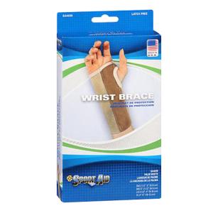 Sport Aid Wrist Brace Palm Stay, Beige, Right, Large