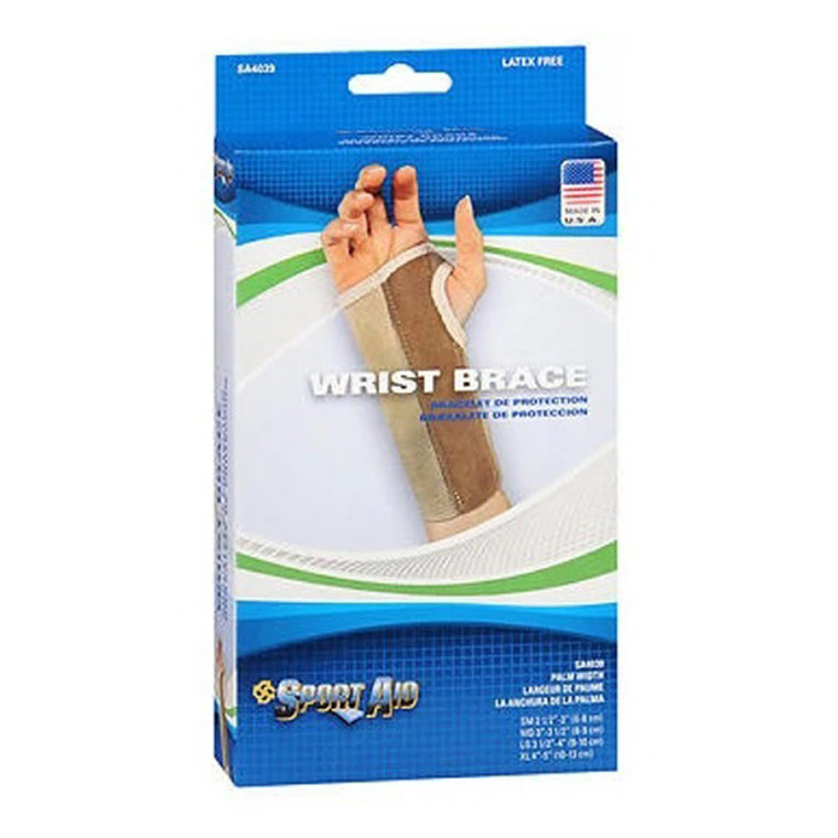Scott Wrist Support Sport Aid Brace Palm Stay Beige, Left Large