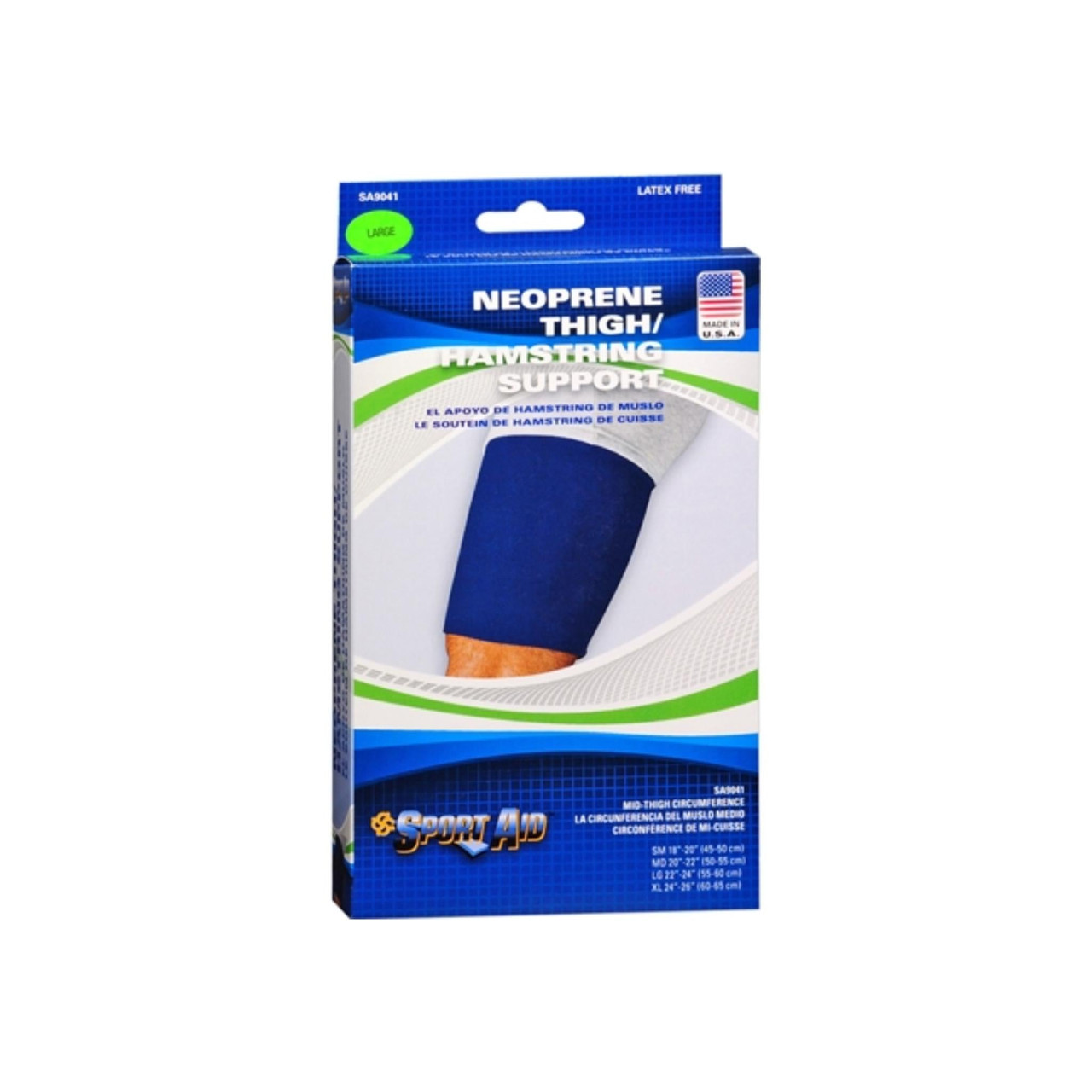 Sport Aid Neoprene Slip-on Thigh Support Large 22 -24