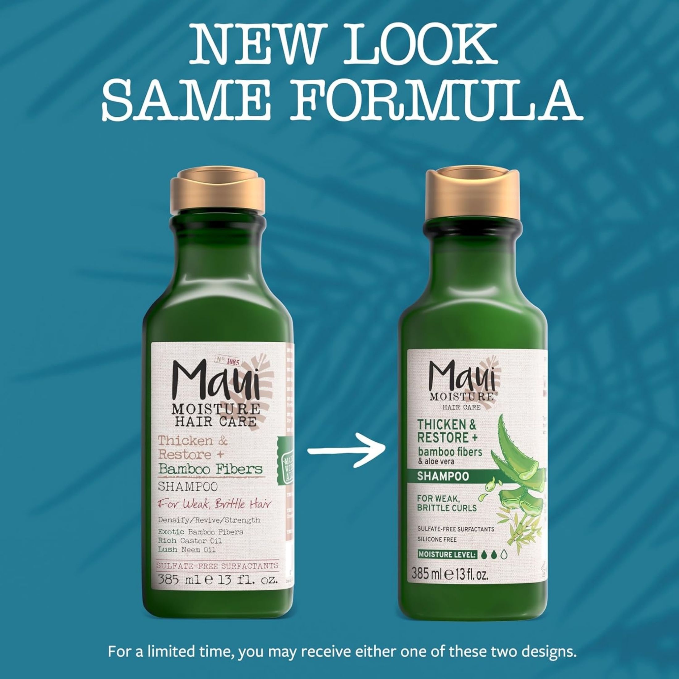 Maui Moisture Thicken & Restore + Bamboo Fibers Shampoo
