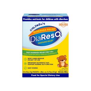 DiaResQ Children's Soothing Diarrhea Relief Drink Mix Packets Vanilla Flavor