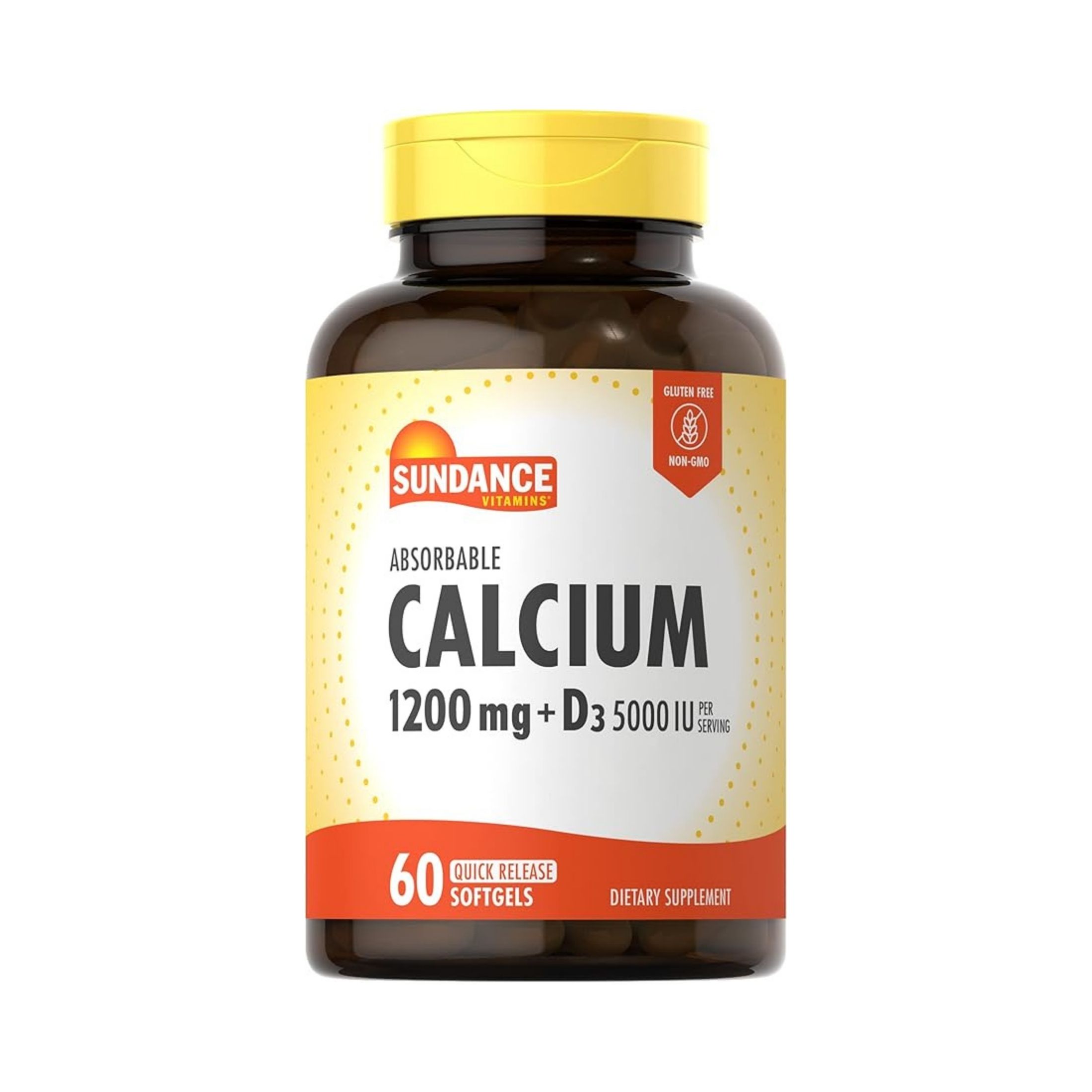 Sundance Vitamins Absorbable Calcium 1200 Mg + D3 5000 IU - 60 Softgels