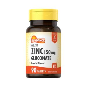 Sundance Vitamins 50 Mg Chelated Zinc Gluconate 90 Tablets