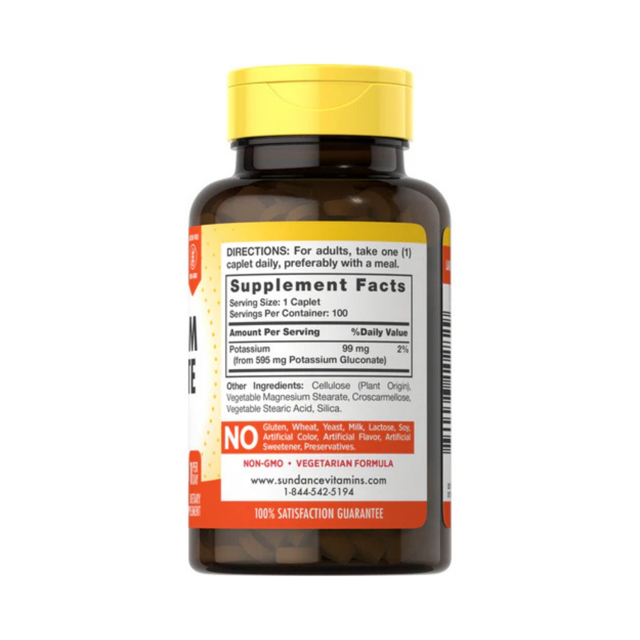 Sundance Vitamins Potassium Gluconate 595 Mg 100 Caplets