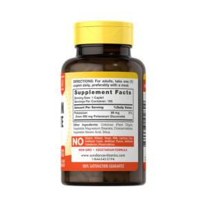 Sundance Vitamins Potassium Gluconate 595 Mg 100 Caplets