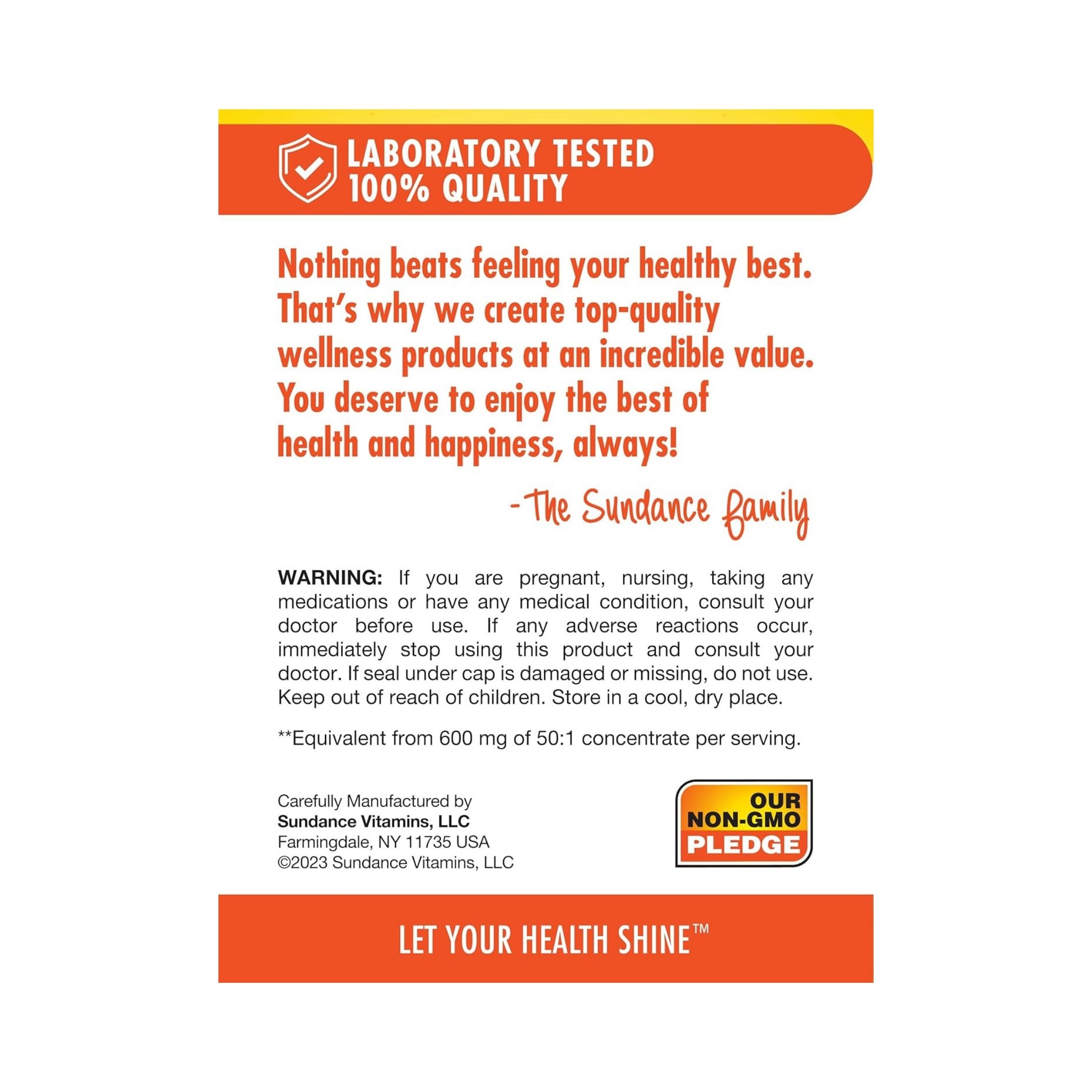 Sundance Vitamins Ultra Triple Strength Cranberry 15,000 Mg + Vitamin C - 60 Capsules