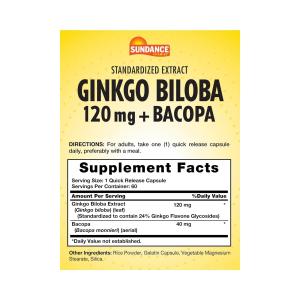 Sundance Ginkgo Biloba 120 Mg Plus – 60 Capsules