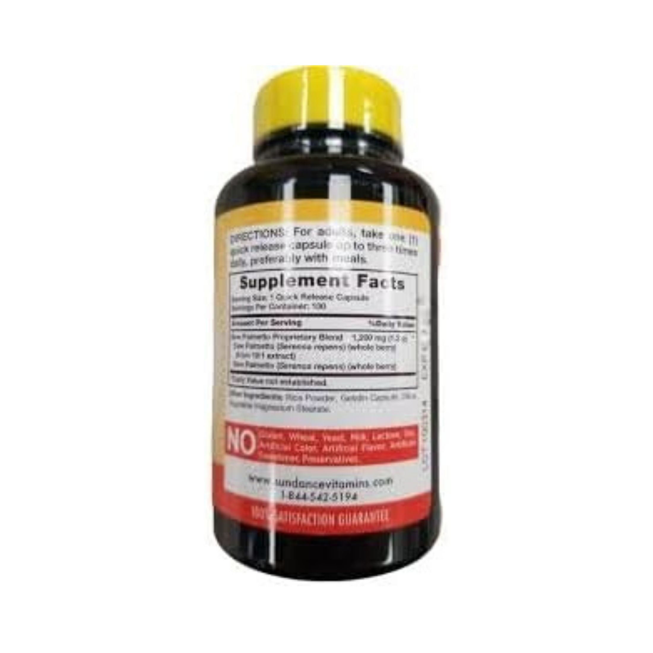 Sundance Vitamins Saw Palmetto 1200 Mg - 100 Capsules