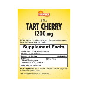 Sundance Ultra Tart Cherry 1200 Mg - 60 Capsules