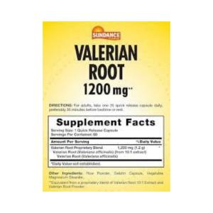 Sundance Vitamins Valerian Root 1200 Mg – 60 Capsules