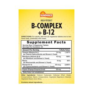 Sundance Nature'S Truth Vitamins B Complex + B-12