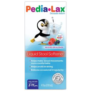 Pedia-Lax Liquid Stool Softener For Kids Ages - 2-11 - Berry - 4 Fl Oz