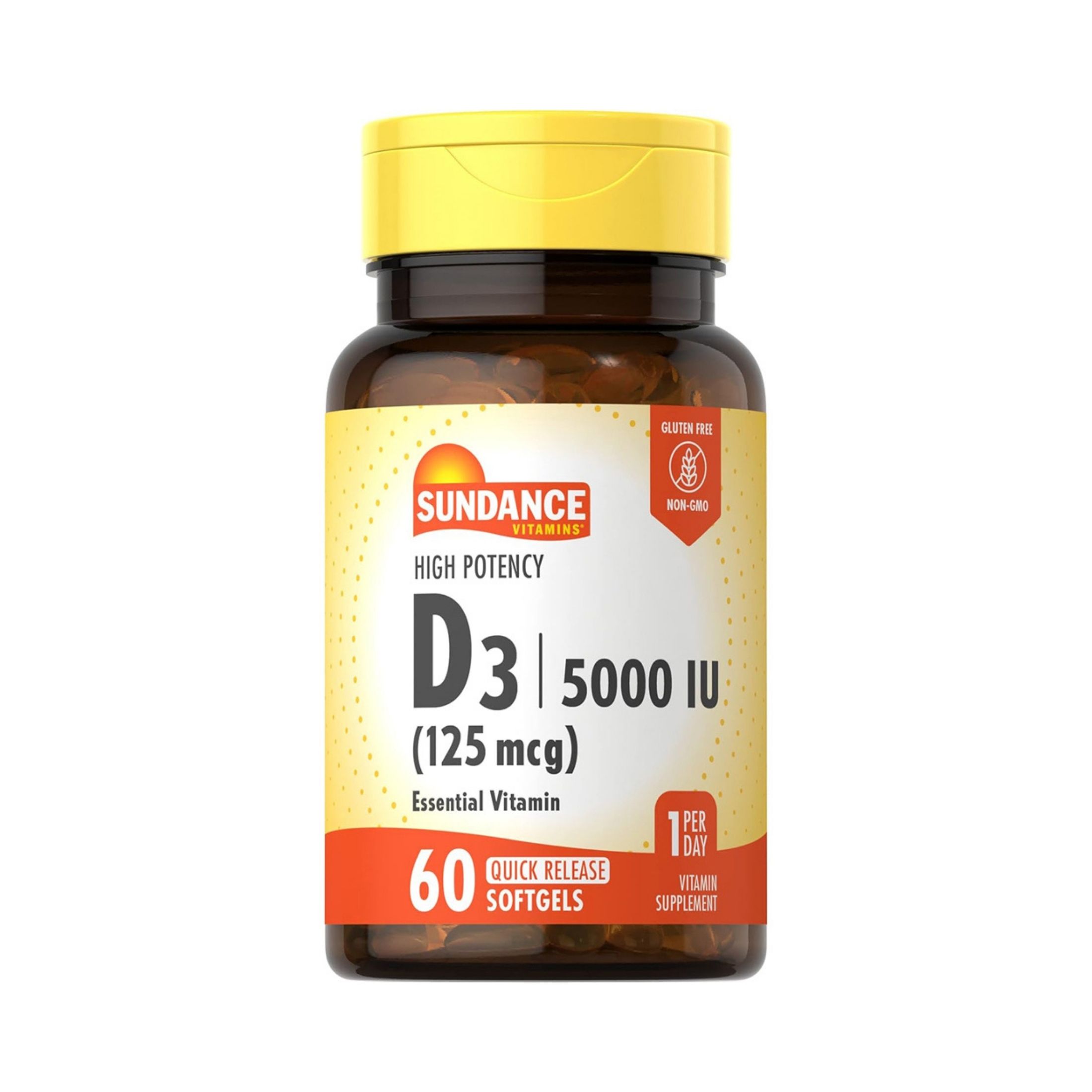 Sundance Vitamins Vitamin D3 High Potency - 60 Softgels