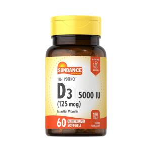 Sundance Vitamins Vitamin D3 High Potency - 60 Softgels