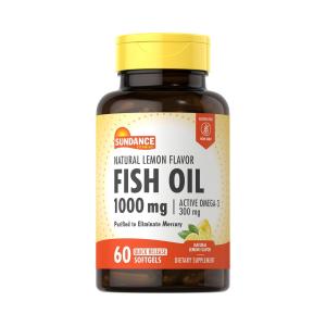 Sundance Vitamins Fish Oil 1000 Mg Natural Lemon Flavor - 60 Softgels