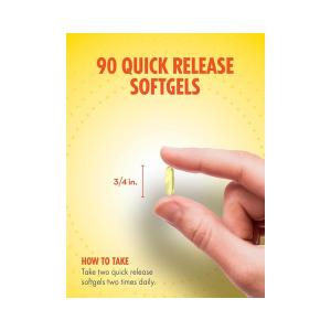 Sundance Vitamins Fish Oil - Omega-3 Softgels Natural Lemon Flavor, 1200 Mg, 90 Tabs