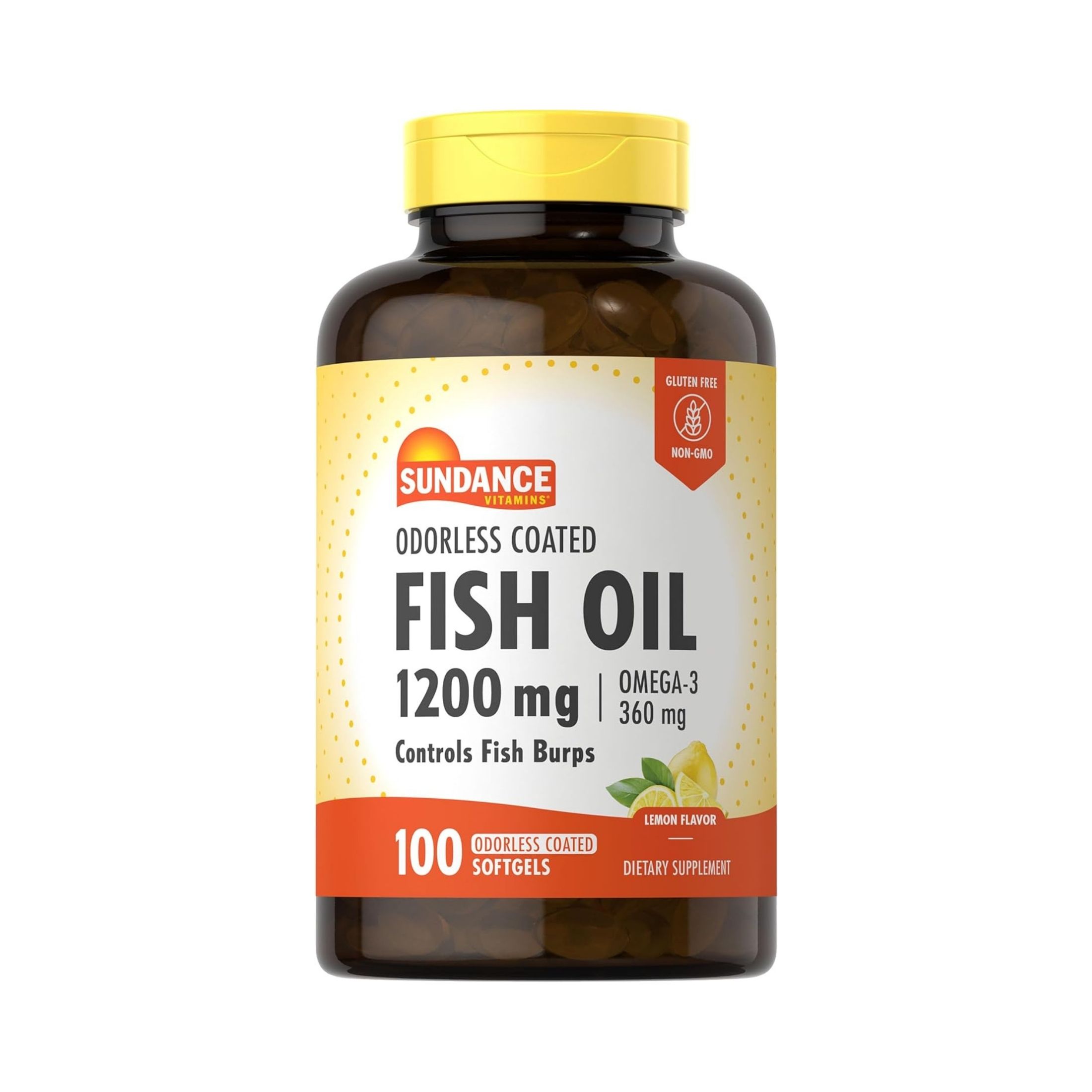 Sundance Vitamins Odorless Fish Oil - Omega-3 Softgels, 100 Tabs