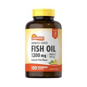 Sundance Vitamins Odorless Fish Oil - Omega-3 Softgels, 100 Tabs