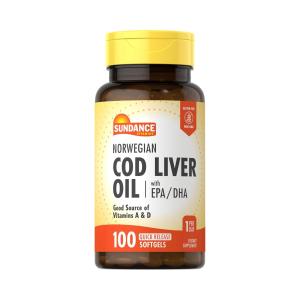 Sundance Vitamins Norwegian Cod Liver Oil Softgels
