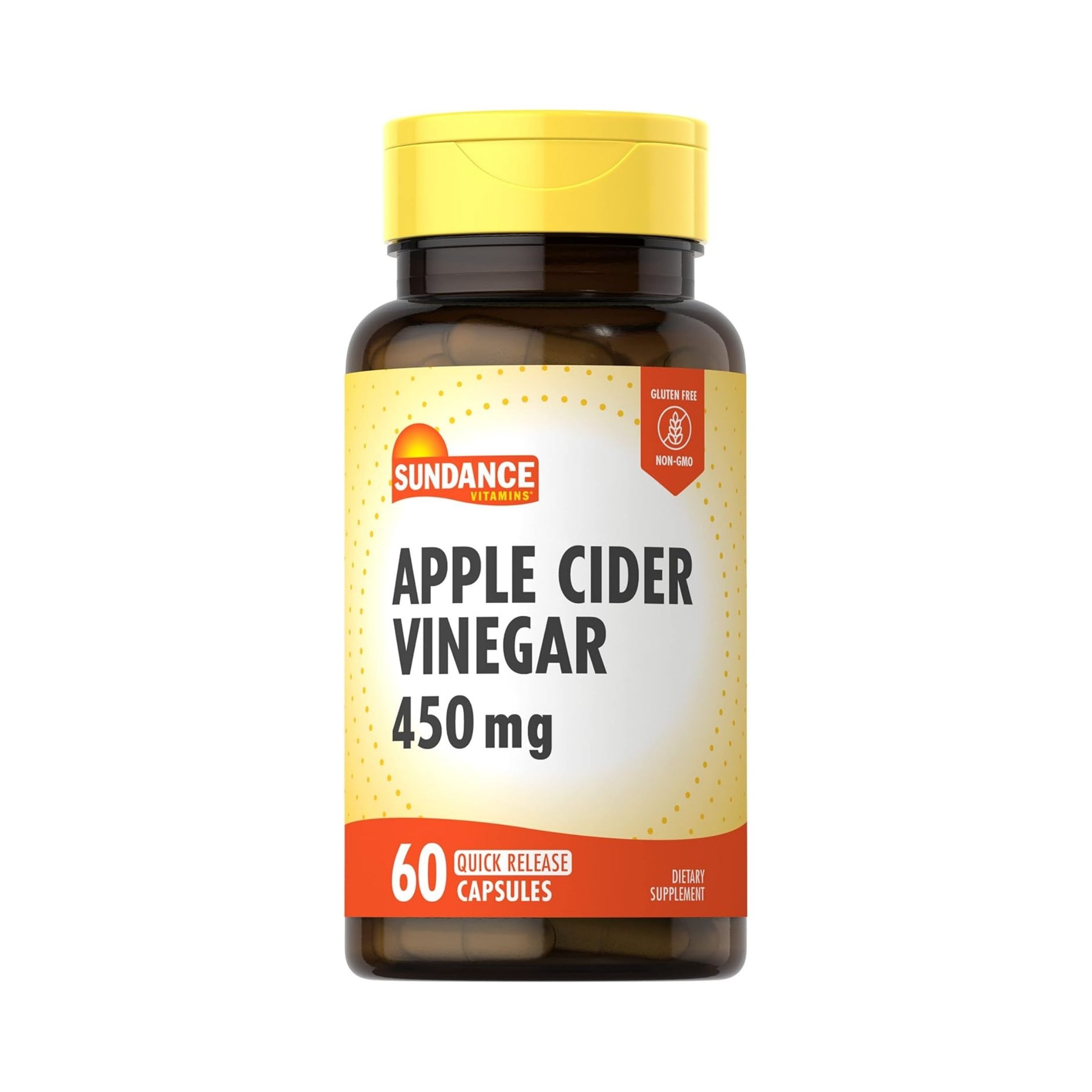 Sundance Vitamins Apple Cider Vinegar 450 Mg - 60 Quick Release Capsules